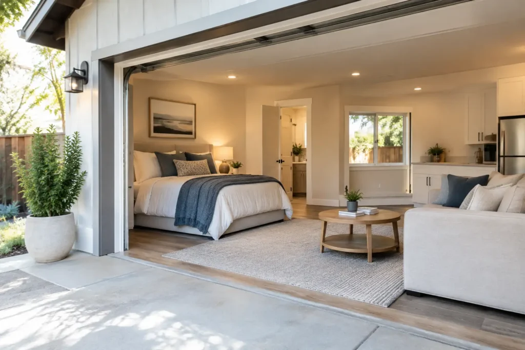 Garage Conversion Case Study for a Family Suite